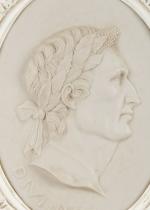 Caesar, Portrait Plaque of Caesar –  DIVI IULI.