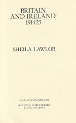 Lawlor, Britain and Ireland 1914-23.