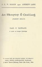 Mason, An Minirtir O Ceallaigh (Parson Kelly).