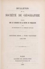 Société De Géographie, Bulletin de la Société de Géographie.