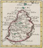 Hand-coloured border with latitudinal and longitudinal lines. Coloured interior map borders. Very interesting and decorative map of the east coast of Africa (in modern-ay Mozambique), which was then u