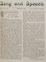 Richardson, Song and Speech.