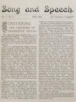 Richardson, Song and Speech.