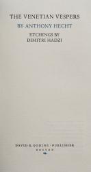 Hecht, The Venetian Vespers.