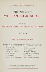 [Shakespeare, William] Irving, The Works of William Shakespeare.