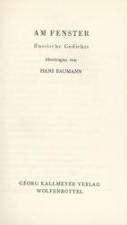 Baumann - Am Fenster. Russische Gedichte.