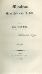 Pipitz - Mirabeau - Eine Lebensgeschichte.