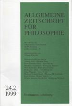 Borsche, Allgemeine Zeitschrift für Philosophie. Jahrgang 24, Heft 2.
