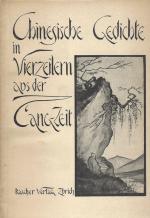 Luo, Chinesische Gedichte in Vierzeilern aus der T'ang-Zeit.