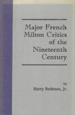 [Milton, Major French Milton Critics of the Nineteenth Century.