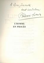 Simon, L’Homme en Procès. Malraux – Sartre – Camus – Saint-Exupéry.