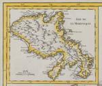 “Isles De Saint Domingue ou Hispaniola, et De La Martinique” [with Haiti and special highlight map of Martinique