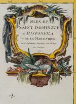 “Isles De Saint Domingue ou Hispaniola, et De La Martinique” [with Haiti and special highlight map of Martinique
