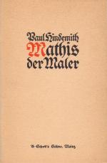 Hindemith, Mathis der Maler. Textbuch.