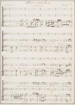 Sommer, 19th century Manuscript by british composer James van Sommer