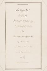 Sommer, 19th century Manuscript by british composer James van Sommer