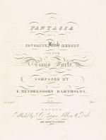 Mendelssohn Bartholdy, Collection / Sammelband of original, printed scores. 