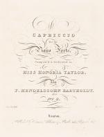 Mendelssohn Bartholdy, Collection / Sammelband of original, printed scores. 