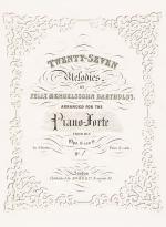 Mendelssohn Bartholdy, Collection / Sammelband of original, printed scores. 