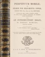 Dircks, Perpetuum Mobile; or, a History of the Search for Self-Motive Power