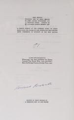 Samuel Beckett – Poems in English. [The very rare Limited Edition (one of only 100) – signed by Samuel Beckett].