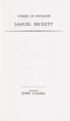 Samuel Beckett – Poems in English. [The very rare Limited Edition (one of only 100) – signed by Samuel Beckett].