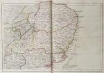 Bellin / Senex / Ogilby – The Roads through England or Ogilby’s Survey. Revised, improved and reduced by Senex. [Enlarged Edition of John Ogilby’s 1675 published “Britannia”]