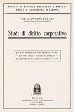 Salemi, Studi di diritto corporativo