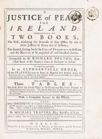 Bolton, A Justice of Peace for Ireland: Consisting of Two Books.