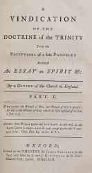Randolph, A Vindication of the Doctrine of the Trinity