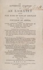 Staunton – An Authentic Account of an Embassy from the King of Great Britain to the Emperor of China