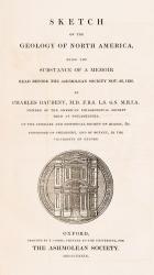 Daubeny, Sketch of the Geology of North America