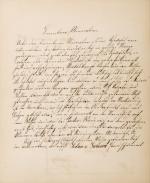 Manuskript mit dem Titel: “Verzeichnis über altes &amp; neues Inventar für Ludwig Camillo Bräuer”