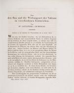Alexander von Humboldt und Jabbo Oltmanns, Über den Bau und die Wirkungsart der Vulkane