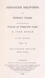 [Tasso, Jerusalem Delivered; an Heroic Poem. [Large / Illustrated / Better Paper Edition]