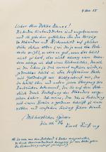 Karl Rössing, Interessante Sammlung von originalen Briefen zur Entstehungsgeschichte der “Bilder zur Odyssee”
