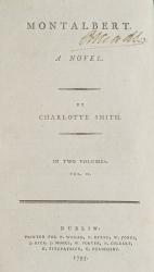 Charlotte Smith, Montalbert – A Novel.