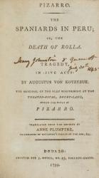 Augustus von Kotzebue – The Constant Lover; Or, William and Jeanette / With an Account of the Literary Life of the Author