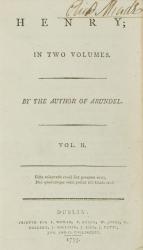 Richard Cumberland, Henry.