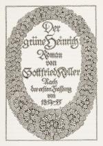 Keller, Der grüne Heinrich.