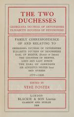 Vere Foster, Publisher’s original “Private Library” – Correction-Copy of “The Two Duchesses”