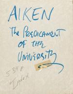 Henry David Aiken, Collection of manuscript material, offprints, association-copies