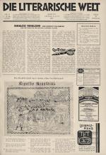 [WalterBenjamin] Willy Haas – Die literarische Welt.