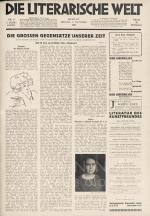 [WalterBenjamin] Willy Haas – Die literarische Welt.