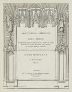 John Britton, The Architectural Antiquities of Great Britain Represented [5 Volume – Set complete]