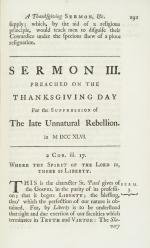 William Warburton, The Principles of Natural and Revealed Religion and Appendix containing Three Sermons preached and Published on the Occasion of the Late Rebellion in MDCCXLV