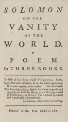 [John Morrison], Poems on Several Occasions by the late Matthew Prior.