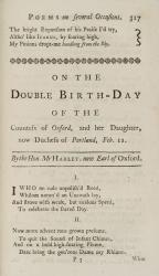 [John Morrison], Poems on Several Occasions by the late Matthew Prior.