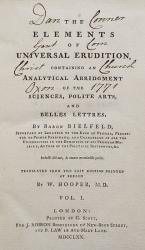 Bielfeld, The Elements of Universal Erudition