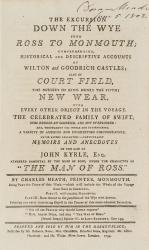 Sammelband: Bishop John Milner – History and and Antiquities of Winchester / Charles Heath – The Excursion Down the Wye from Ross to Monmouth / Henry Marten – Monmouthshire